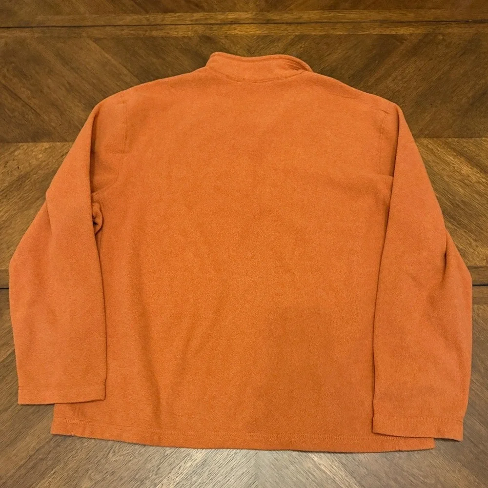The‎ North Face Mens XL TKA 100 Glacier Quarter Zip Fleece Pullover Orange Navy